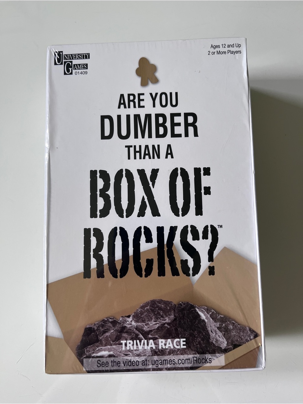 Are You Dumber Than A Box Of Rocks? Trivia Race Game - University Games